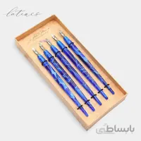 ست دسته قلم ابروباد آبی