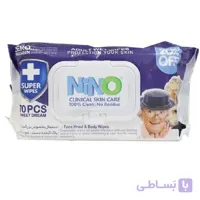دستمال مرطوب دست و صورت بزرگسالان نينو Nino ا برند :