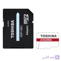 کارت حافظه microSDHC توشیبا مدل EXCERIA M302-EA کلاس ۱۰ استاندارد UHS-I U3 سرعت ۹۰MBps ظرفیت ۳۲ گیگابایت به همراه آداپتور SD