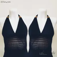 مایو زنانه مشکی یک تکه برند FITAN - رنگ مشکی ا SWIM SUIT FITAN