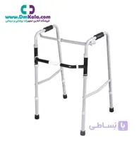 واکر تاشو آلومینیومی با ارتفاع متغییر (کد:۳۳۰۳۰۰) سروپیکر توس ا Sarv Peykar Toos Aluminum folding walker Code 330300