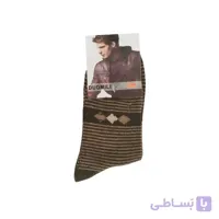 جوراب ساق دار مردانه پشمی مدل AF1479-C قهوه ای