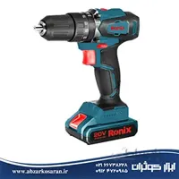 دریل شارژی 13 میلی‌متری 20 ولت موتور براش لس Ronix مدل 8900 ا Rechargeable drill 13 mm 20V brushless motor Ronix model 8900 کد 252988