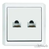 سوکت CAT3+CAT3 فضل الکتریک مدل الیزه روکار