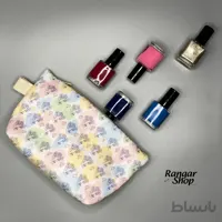 کیف لوازم آرایش طرح لاین آرت
