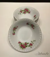 کاسه آبگوشت خوری گلسرخی قدیمی