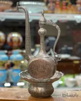 آفتابه لگن مسی تمام قلم و نقشدار