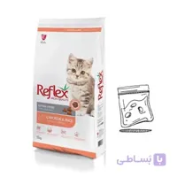 رفلکس گربه کیتن مرغ و برنج باز زیپ پک 1 کیلویی Kitten With Chicken & Rice کد 258737