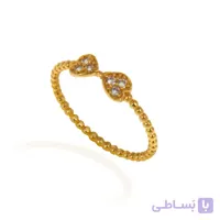 انگشتر طلا زنانه طرح پاپیون کد CR391