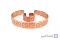 نیم ست مسی دخترانه تراش طرح گل