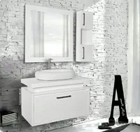 روشویی کابینت دار سوفیا سفید 84 سانت ا روشویی کابینت دار سوفیا سفید 84 سانت