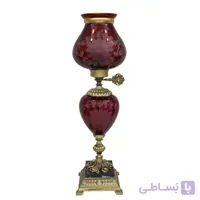 شمعدان تراشدار قرمز