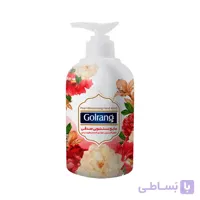 مایع دستشویی صدفی گلرنگ مدل گلدار قرمز 500 گرم ا Golrang Hand Wash Liquid Pearl 500gr