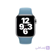 بند اسپرت سیلیکونی اصل اپل واچ ابی کمرنگ برای مدل های 42 و 44 میلی متر صورتی Pink 44 ا 42-44 mm Apple Watch Silicone Light Blue Sport Band - Regular