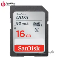 مموری کارت SD کلاس U1 10 برند سن دیسک مدل Ultra SDSDUNC ظرفیت 16 گیگابایت