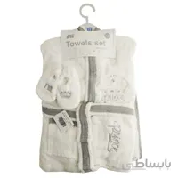 ست حوله نوزادی 5 تکه طرح تاج مادرکر mothercare