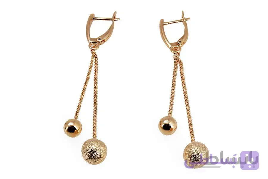 گوشواره آویز طلایی ژوپینگ XUPING