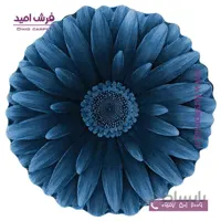 پادری دایره قطر ۱ متر گل داوودی آبی زرباف