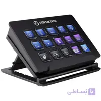 کنترلر الگاتو استریم دک پایه دار Elgato Stream Deck ا Elgato Stream Deck - Live Content Creation Controller with 15 Customizable LCD Keys, Adjustable Stand, for Windows 10 and macOS 10.11 or later