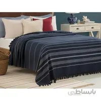 رو تختی دو نفره کینگ سایز Alegron نیلی / سفید مادام کوکو