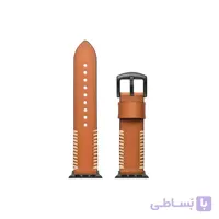 بند چرم اپل واچ قهوه ای برند جینیا (JINYA) مدل کلاسیک سایز 38 و 40 میلی متر