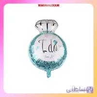 بادکنک فویلی انگشتر آبی