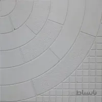 موزاییک پلیمری واش بتن - مدل بستان 40*40 - سفید