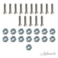پیچ و مهره آهنی مدل 60-10 مجموعه 30 عددی