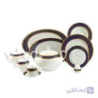 سرویس چینی 102 پارچه چینی زرین سری ایتالیا اف مدل هلیا