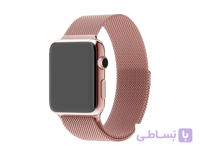 بند فلزی مدل Milanese Loop مناسب برای اپل واچ 42 میلی متری ا apple watch band milanese loop 42mm pink