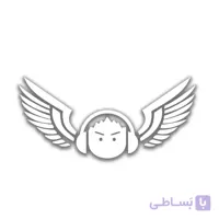 برچسب خودرو طرح بال و هدفون سفید