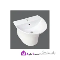 روشویی نیم پایه چینی کرد مدل کانسپت 53 درجه یک