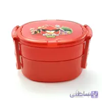 ظرف غذا مدرسه 2 طبقه پلاستیکی طرح Angry Birds