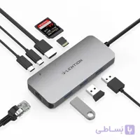 هاب 9پورت LENTION USB-C سری CLOUD مدل CE57