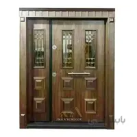 درب ضد سرقت شیشه خور یک و نیم لنگه