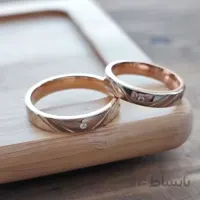 حلقه ست طرحدار سنگدار (دو رنگ)