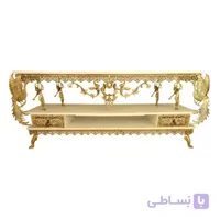 میز تلویزیون برنزی طرح سیمرغ تاج دار کد ۷۶۱