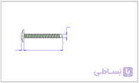 آهن پیچ واشر دار " 1/2 * 6
