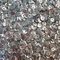 پولک گود بشقابی نقره ای ساده