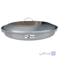 ساج تابه ای صحرایی سایز بزرگ مدل xoshab 1 ا کاربرد : مخصوص پخت انواع جوجه کباب ، املت و سیب زمینی و غیره جنس : ورق گالوانیزه ضد زنگ قطر ساج تابه ای : 43 سانتیمتر عمق : 7 سانت ارتفاع کل با درب : 10 سانت وزن : 1280 گرم داری دسته فلزی دو طرف