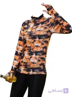 بلوز نیم زیپ فینگردار ورزشی زنانه Nike طرح چریکی ا Nike Guerrilla Design Womens Sports Finger Half Zipper Blouse