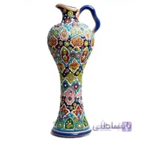 پارچ دسته دار فانتزی کمر باریک مینا کاری