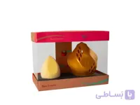 اسفنج میکرو فایبر گلوریا به همراه کیس نگهدارنده رنگ لیمویی