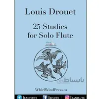 کتاب اتود تمرین فلوت کلیددار | 25 اتود برای سولو فلوت از لوئیس دروئت _ Louis Drouet