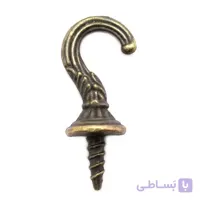 قلاب جاکلیدی طرح دار زیتونی طول 35 میلی‌متر