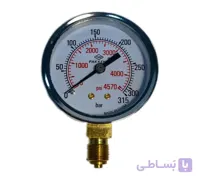 گيژ مانومتر 315 قطر 63 ميل 300 بار 4500psi