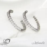 گوشواره آویز طرح جواهر دایره ای