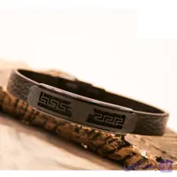 دستبند چرم مردانه ورساچه کد 985