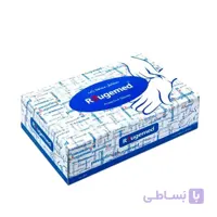 دستكش معاینه وینيل رژمد آبی بسته ۵۰ عددی سایز لارج ا Rougemed vinyl gloves examination blue size L 50 Piece