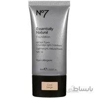 کرم پودر نامبر سون No7 مدل اسنشیالی نچرال ESSENTIALLY NATURAL حجم ۴۰ میل | حاوی SPF 15